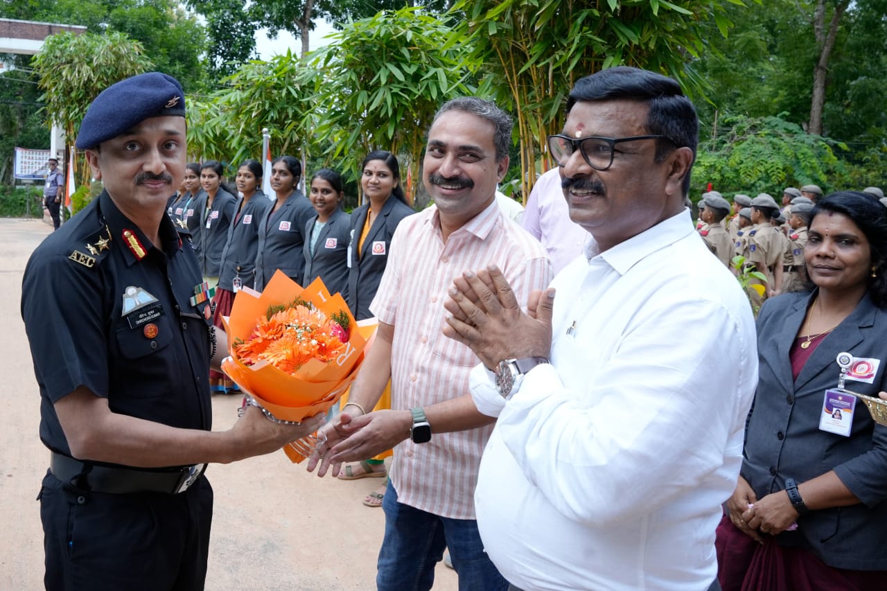 Quarterly Inspection by Col.Dhirendrakumar